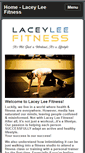 Mobile Screenshot of laceyleefitness.com