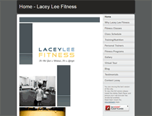 Tablet Screenshot of laceyleefitness.com